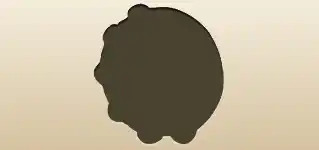 タンバリンのシルエット