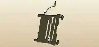 絞り器のシルエット