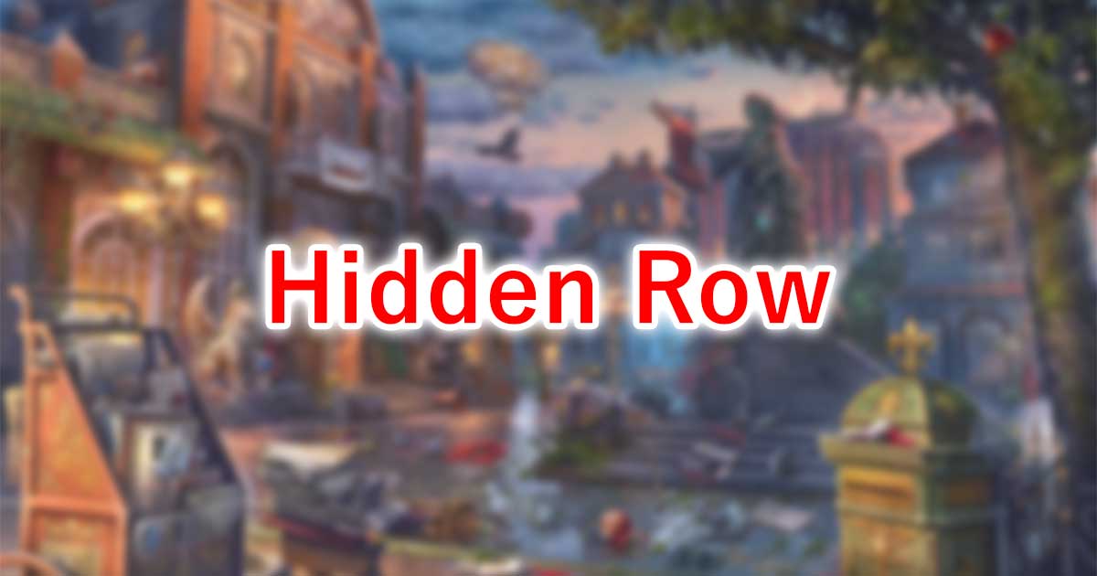 Hidden Row