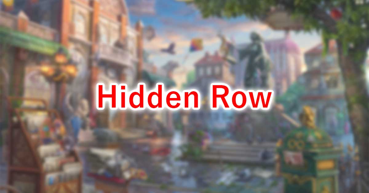 Hidden Row