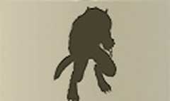 Werewolf silhouette