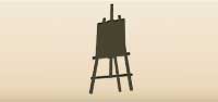 Easel silhouette