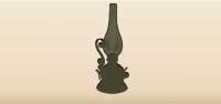 Kerosene Lamp silhouette