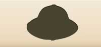 Pith Helmet silhouette