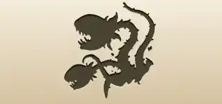 ハエトリソウのシルエット