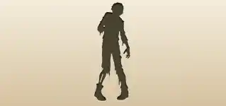 ゾンビのシルエット
