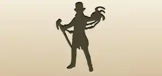 サメディ男爵のシルエット