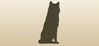狼のシルエット