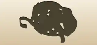 ホッケーマスクのシルエット
