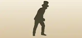 サメディ男爵のシルエット