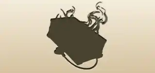 霊の罠のシルエット