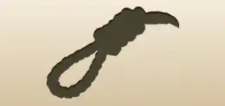 ロープのシルエット