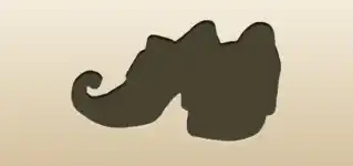 靴のシルエット