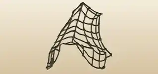 網のシルエット