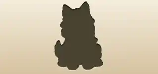 狼のシルエット
