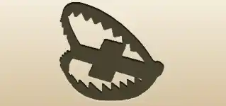 クマ用の罠のシルエット