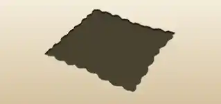 ハンカチのシルエット