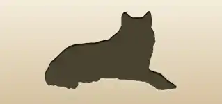 狼のシルエット