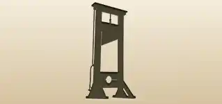ギロチンのシルエット