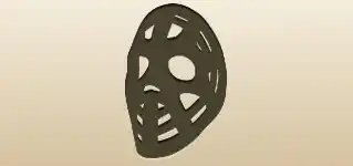 ホッケーマスクのシルエット