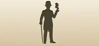 サメディ男爵のシルエット