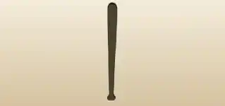 野球用バットのシルエット