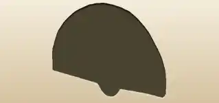 扇子のシルエット