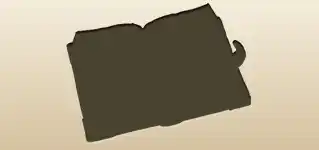 魔術書のシルエット
