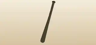 野球用バットのシルエット