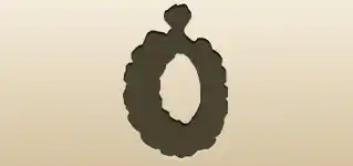 にんにくのシルエット
