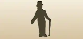 サメディ男爵のシルエット