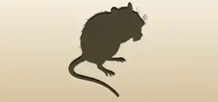 ネズミのシルエット