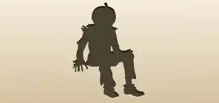 かかしのシルエット