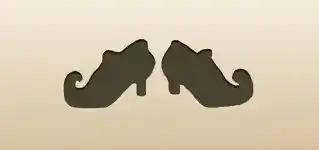 靴のシルエット