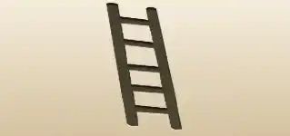 はしごのシルエット
