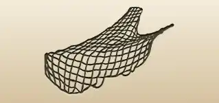 網のシルエット