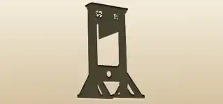 ギロチンのシルエット
