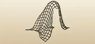 網のシルエット