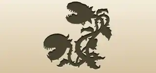 ハエトリソウのシルエット