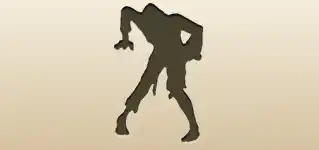 ゾンビのシルエット