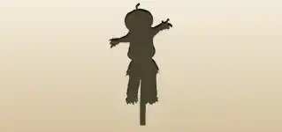 かかしのシルエット