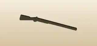 ライフルのシルエット