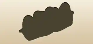 卵パックのシルエット