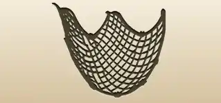 網のシルエット