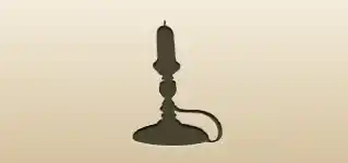 Candlestick silhouette