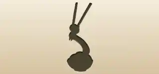Noodles silhouette