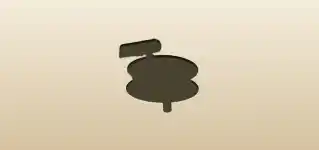 Reel and Line silhouette
