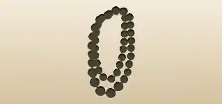 Bead Necklace silhouette