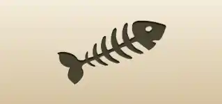 Fish Skeleton silhouette