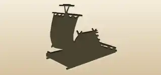 Sailing Raft silhouette